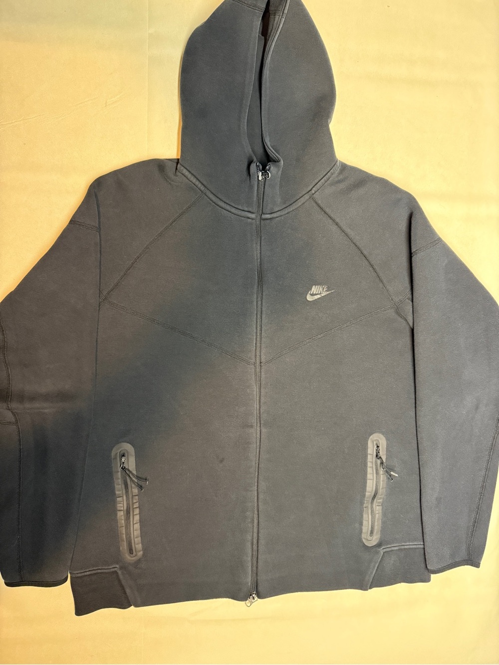 Nike Black Full-Zip Hooded Performance Tech Fleece